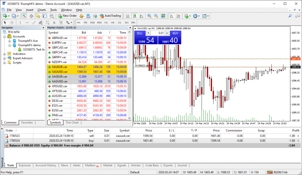 Show Ask Line In Chart Of MetaTrader 4 Client Terminal - TriumphFX Analysis